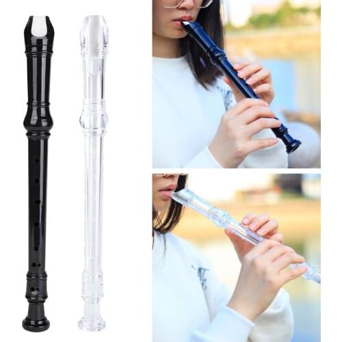 ABS 8-hole German Style Soprano Recorder Key of G Descant Music Instrument with Cleaning Rod for Beignners