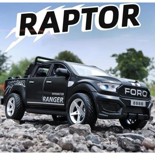 1:32 Ford Raptor F350 Pickup Simulation car of Model Alloy Toy car muscle vehicle children Classic Metal Cars birthday gifts
