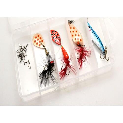 1 SET Sequin Treble Hook Set Connecting Ring Lure Bait Metal Fishing Gear