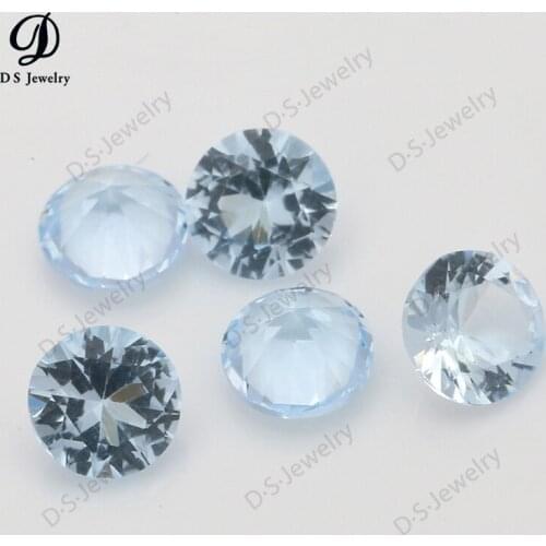 Natural Topaz Sky Blue Topaz Loose Stone Brilliant Cut Good Quality Gemstone For Jewelry