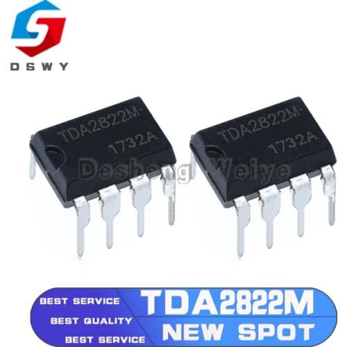 10PCS TDA2822M DIP8 TDA2822 2822 DIP-8 DIP New and Original IC Chipset