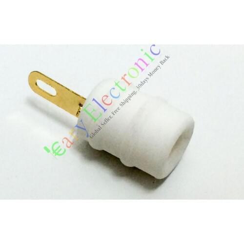 Wholesale and retail 8pc GOLD Ceramic Tube Anode Cap for FU29 FU32 829 829B 823 Audio Valve Amp DIY free shipping