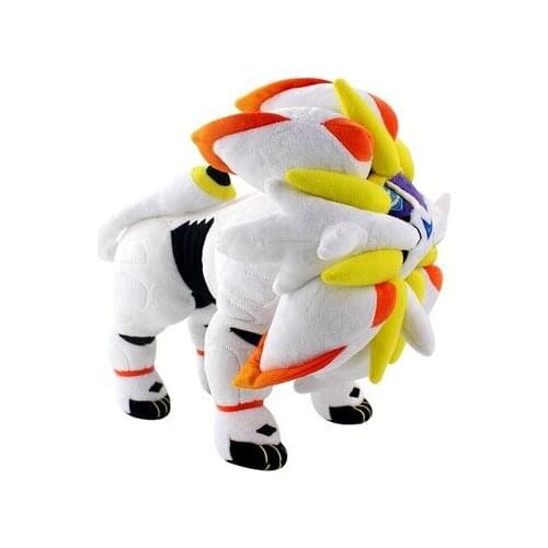 Original PocketMonster Devour The Sunbeast Solgaleo Plush Toy Soft Stuffed Animal Doll Birthday Present For Child