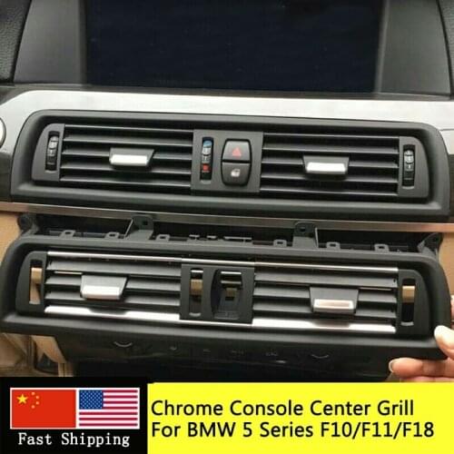 Front Dashboard Central Air Conditioner AC Vent Grille Complete Assembly For BMW 5 Series F10 F11 F18 64229166885 64229209136