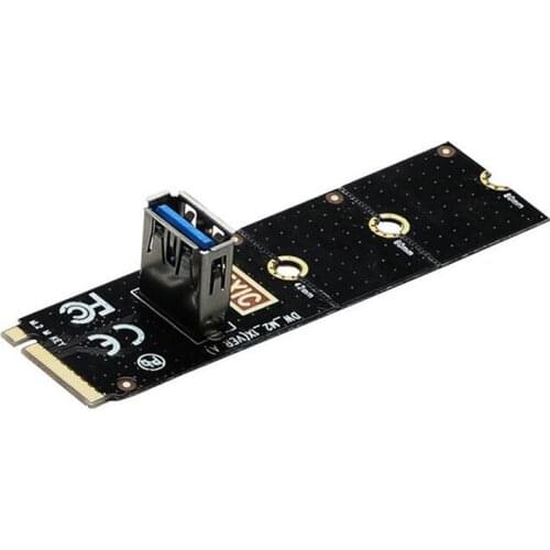 NGFF to PCI-E Adapter Riser Card M2 Slot to PCIe Expansion Graphics Adapter Card USB 3.0 For BTC Miner