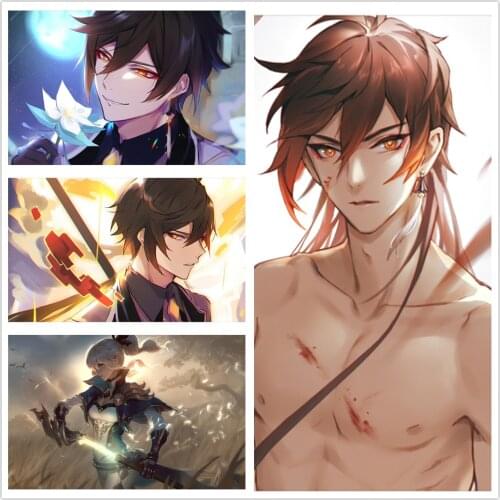 Genshin Impact Series Posters HD Poster Anime Girl Poster Sticker Home Decor Study Bedroom Bar Cafe Wall Painting & Calligraphy