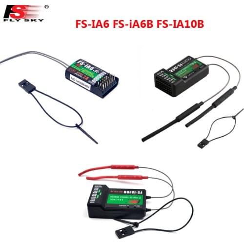 Flysky FS-IA6 FS-iA6B FS-IA10B 4G 6-10 Channels RC receiver PPM output with iBus port for FS i4 i6 i10 RC transmitter