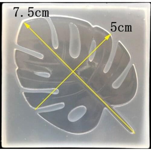 Transparent Non-toxic Crystal Silicone Mousse Cake Mould jelly Chocolate Leaf Shape Baking Pastry Decorating Tools for Wedding