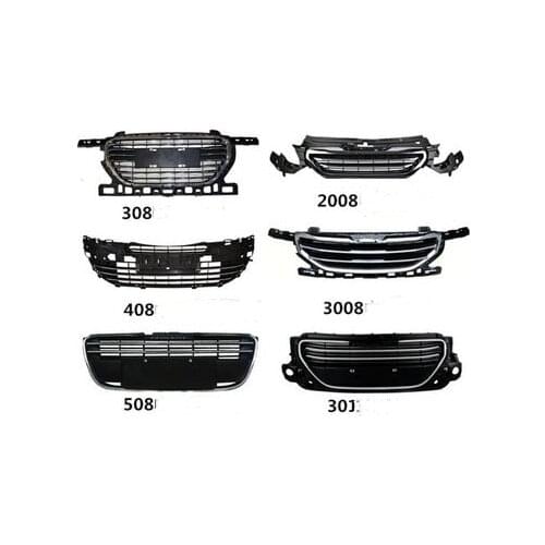 Front Bumper Grill Radiator Grille for Peugeot 308 301 408 508 2008 3008 2008-2018
