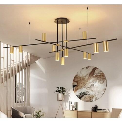 Modern LED Ceiling Chandelier Lighting Creative Designer Chandelier Nordic Restaurant Living Room Dining Room Brown Chandelier