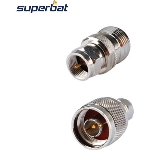 Superbat N-F Adapter Kit N Male Female to F Jack Plug2 type RF Connector Kit