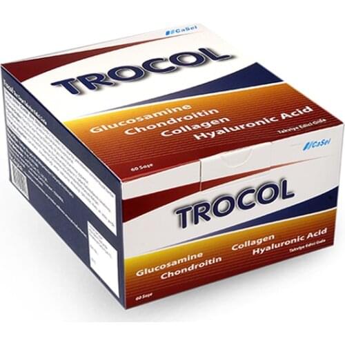 Trocol Sachet for Joint Pain (300g) Glucosamine Chondroitin Collagen Type II-Hyaluronic acid - Supplementary Food Protects and supports the immune system