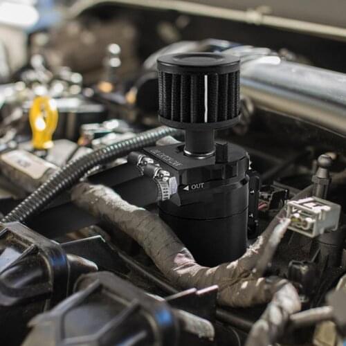 Universal Aluminum Oil Catch Can Reservoir Tank / Oil Tank With Filter