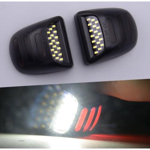2pcs Rear LED License Plate Light Lamp 15049281 15805196 22794700 22788117 Fit For Cadillac Escalade GMC Sierra 1500 2500 3500