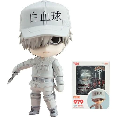 In Stock Good Smile Nendoroid Cells At Work Anime Figure 979 White Blood Cell 10Cm Pvc Action Figure Model Collection Toys