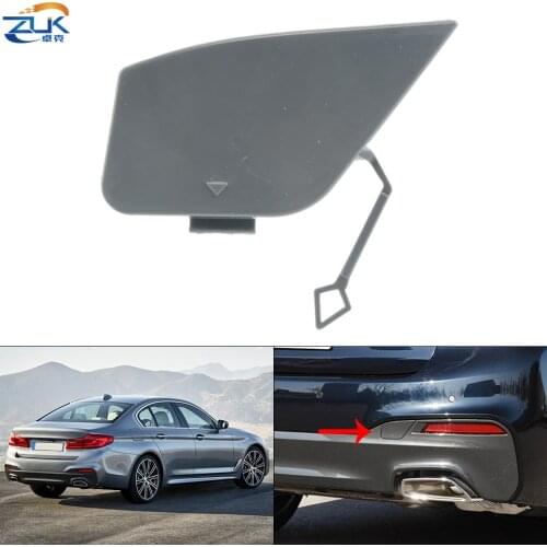 ZUK Rear Bumper Towing Flap Lid Cover For BMW 520 525 528 530 540 G30 G38 M Sport 2017-2020 Trim Cap Case Shell OEM:51128068353