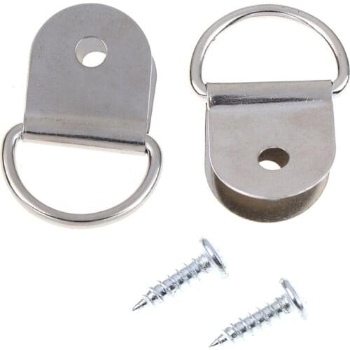 1 Pair Car Rear Trunk Boot Floor Cargo Net Tie Down Hook Ring Loop Hanging Fixing