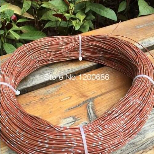 1 Meter 0.35 square brown spot High temperature resistant wire and cable car wire