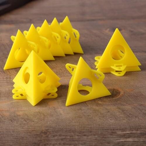 10pcs Portable Pyramid Stands Set Triangle Paint Pads Feet Woodworking Accessories Carpenter Painter Tools