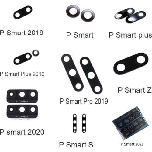 10/PCS New Back Rear Camera Glass Lens With Adhesive Sticker Glue For Huawei P Smart Plus Pro Z S 2019 2020 2021 Y7A Y9A Y9S