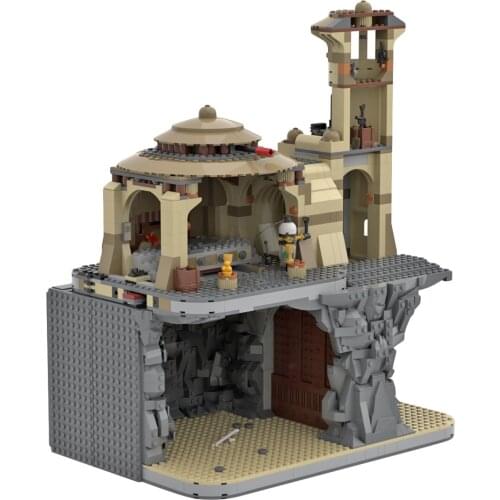 1581Pcs MOC-54526 Rancor Pit (fit Jabbas Palace 9516) Space Wars Model Compatible with 9516/75005 (Authorized by Albo)