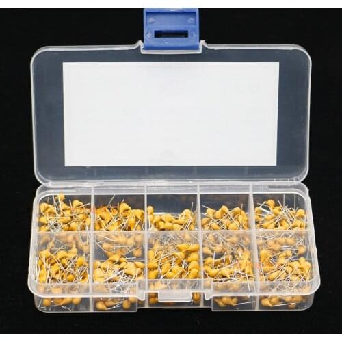 500PCS 10 Values 0.1uF~10uF Monolithic Capacitor 50pcs Each Value