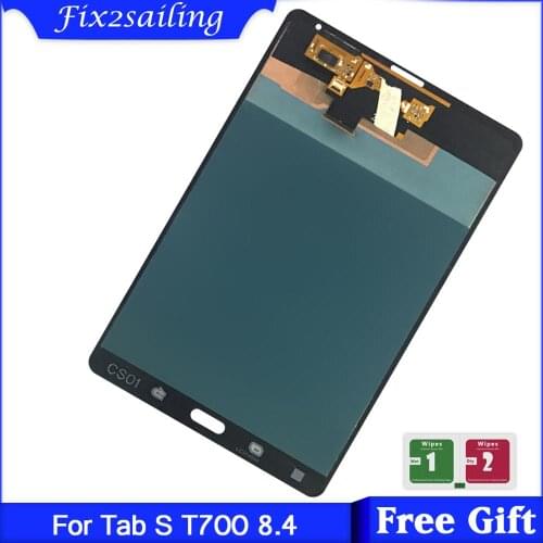 8.4inch Tested Display Screen For Samsung GALAXY Tab S 8.4 T700 LCD Display Touch Screen Digitizer Sensors Assembly Panel