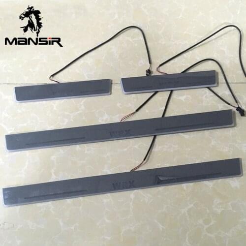 Car Scuff Plate Lights For Subaru WRX 2015 2016 2017 2018 LED Door Sill Pathway Light Welcome Pedal Light