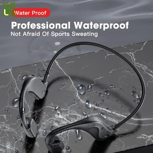 TWS Bone Conduction Wireless Bluetooth Earphone Stereo Sport Headphone Waterproof Running Earphones Lightweight Ear Hook Headset