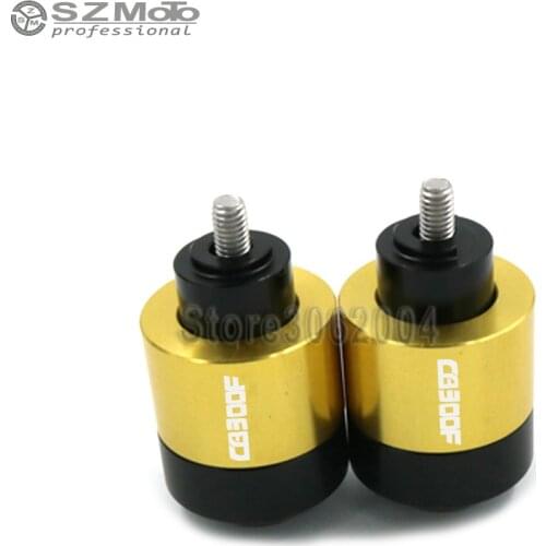 For HONDA CB300 CB300F 2015 2016 2017 Handlebar Grips Motorcycle Accessories Bar Ends Hand Grip Handlebar End Caps Red logo cnc