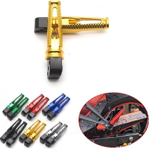 For Suzuki GSXR600 750 1000 G1300 SF1250 Bandit GSX SFV650 CNC Motorcycle Pedals Rear Passenger Foot pegs Foot rests