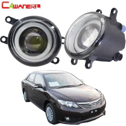 Cawanerl For Toyota Allion 2/ii 2007 2008 2009 2010 Car 30W LED Fog Light Angel Eye Daytime Running Light DRL H11 12V 2 Pieces