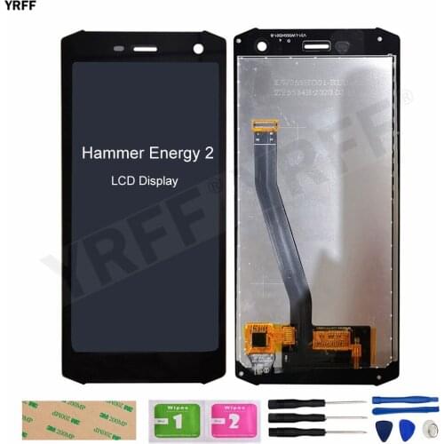 Energy2 LCD For Myphone Hammer Energy 2 lcd Display Touch Screen Digitizer Assembly Repair Panel Parts 100% Test