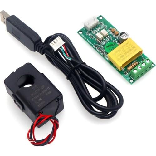 New Version PZEM-004T TTL Port RS485 Modbus Voltmeter Electric Kwh Meter Volt Amp Power Energy PF with Split CT and USB