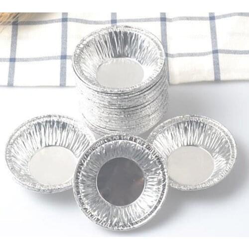 Cake Cup Cake Molds Disposable Aluminum Foil Baking Cookie Muffin Cupcake Egg Tart Mold Round Recyclable Eco-Friendly F20173428