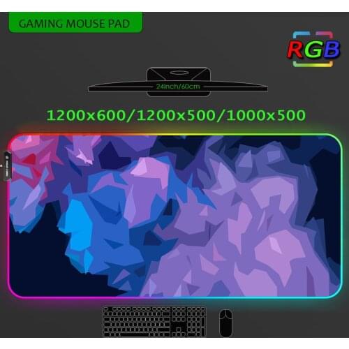 Gamer Rug Rgb Slipmat Mouse Mat Computer Personalized Mesa Gaming Gamer Girl Accessories Note Pad Mechanical Keyboard 1000x500