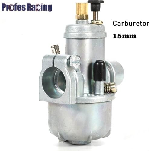 Motorcycle 15mm Carburetor Puch Moped Bing Style Carb Carburador FOR Stock Maxi Sport Luxe Newport Cobra Carburettor Engines E50