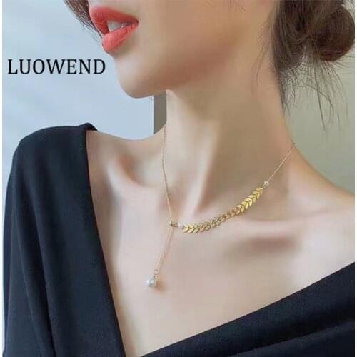 LUOWEND Pearl Necklaces For Women