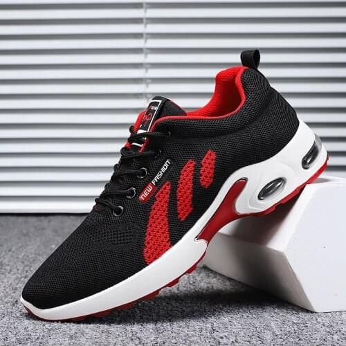 Mens Shoes With Breathable Mesh Comfortable Air Cushioned Running Shoes Casual Sports Sneakers Lightweight Deodorant Summer