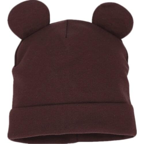 New Spring Autumn Baby Hat Cute Ear Cotton Boys Girls Cap Scarf Infant Hats Casual Kids Knitted Cap Winter Children Hat Scarf