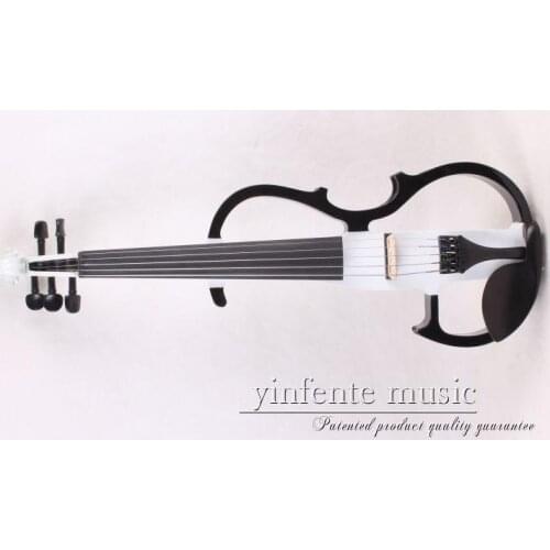 New High quality Electric violin #8-4 white black color 5 strings 4 string all have