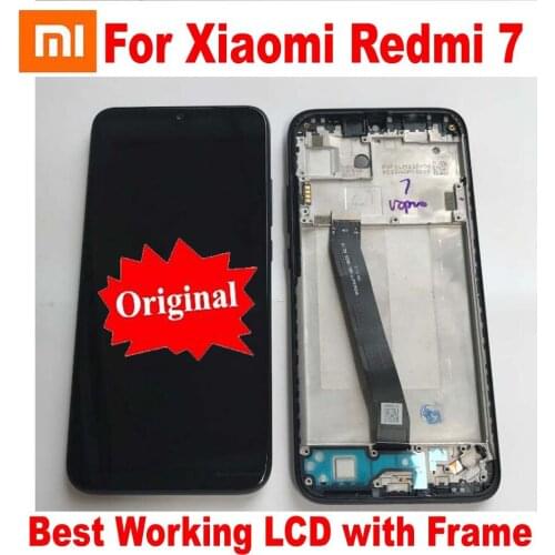 Original Best Glass Sensor For Xiaomi Redmi 7 Redmi7 LCD Display Touch Screen Digitizer Assembly with Frame Phone Pantalla