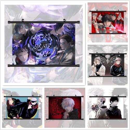 WTQ Jujutsu Kaisen Poster Canvas Painting Anime Manga Wall Decor Wall Art Picture for Living Room Decoration Home Deco