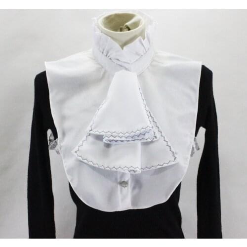 Detachable Collars Lapel False Snow gauze pleated collar pleated collar collar chiffon bead Wooden ear professional wear Shirt