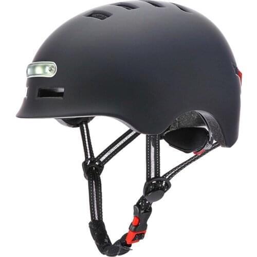 Helmet With Light Scooter Safety Helmet Electric Bicycle Safety Helmet With Flashing Light Safety Cap Helmets With Light
