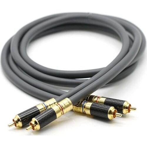 HIFI M850SW Signal Cabel Hi-end Single Crystal Copper Audio Corld Wire Line RCA Interconnect Audio Cable
