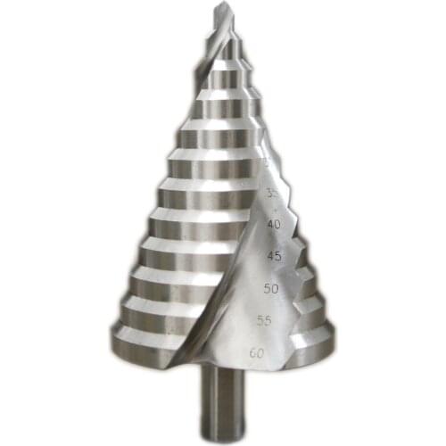 Spiral Groove Step Drill Bit 6-60mm Reamer Reaming Drilling Hole Cut Twist Drill For Iron/Steel Plate/PV Plate/Insulation Board