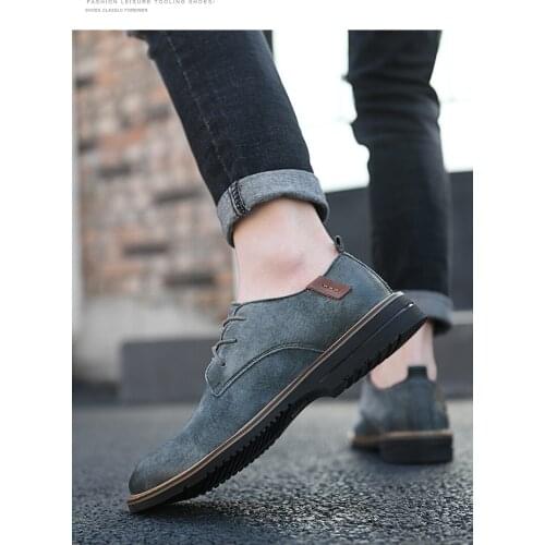 Luxury Lace-Up Casual Men Oxfords British Black Blue Shoes Men Moccasins Breathable Male Comfortable Formal Dress Footwear