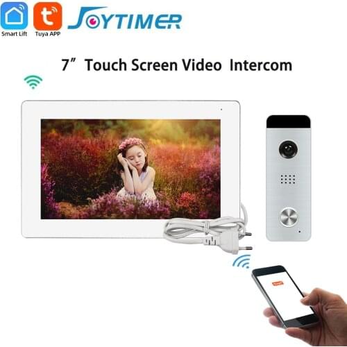 Joytimer wifi video intercom for home wireless video door phone camera 7" touch screen doorbell intercom door system