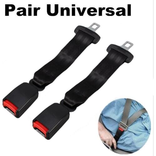 2PCS Universal Car Seat Seatbelt Safety Extender Belt Clip Extension BUCKLE